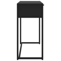 shumee Konzolový stolek černý 72 x 35 x 75 cm ocel