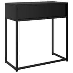 shumee Konzolový stolek černý 72 x 35 x 75 cm ocel