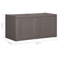 Greatstore Box na podušky šedý 86 x 40 x 42 cm 85 l