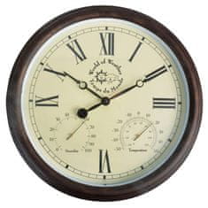Greatstore Esschert Designové hodiny s termohygrometrem, 30,5 cm, TF009