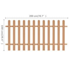 Greatstore Laťkový plot WPC 200 x 100 cm