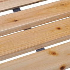 Petromila Zahradní lavice 120 cm dřevo a železo