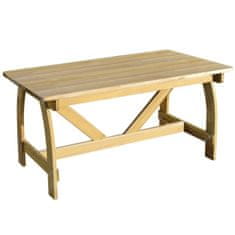 Vidaxl Zahradní stůl 150 x 74 x 75 cm impregnované borové dřevo