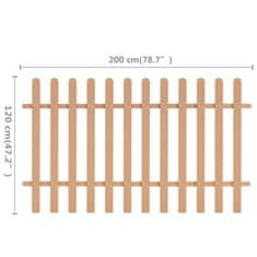 Greatstore Laťkový plot WPC 200 x 120 cm