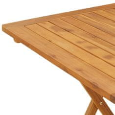 Greatstore Skládací zahradní stůl 70 x 70 x 75 cm masivní akáciové dřevo