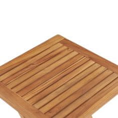 Greatstore Skládací zahradní stůl 45 x 45 x 45 cm masivní teakové dřevo