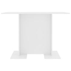 shumee Jídelní stůl bílý 110 x 60 x 75 cm dřevotříska