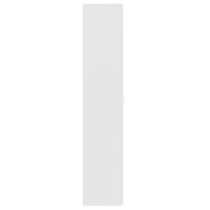 Greatstore Botník bílý 80 x 35,5 x 180 cm dřevotříska
