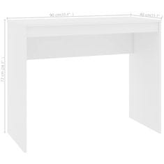Greatstore Psací stůl bílý 90 x 40 x 72 cm dřevotříska