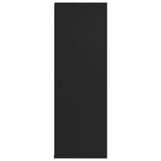 Greatstore Botník černý 54 x 34 x 100 cm dřevotříska
