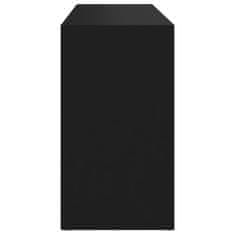 Greatstore Lavice s botníkem černá 103 x 30 x 54,5 cm dřevotříska