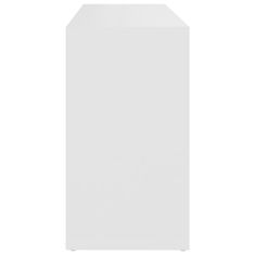 Greatstore Lavice s botníkem bílá 103 x 30 x 54,5 cm dřevotříska