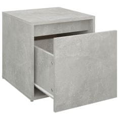 Greatstore Úložný box se zásuvkou betonově šedý 40,5 x 40 x 40 cm kompozit