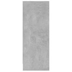 Greatstore Botník betonově šedý 60 x 35 x 92 cm dřevotříska