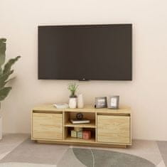 Greatstore TV stolek 110 x 30 x 40 cm masivní borové dřevo