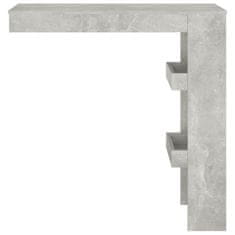 Vidaxl Nástěnný barový stolek betonově šedý 102 x 45 x 103,5 cm