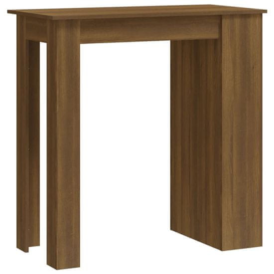 Vidaxl Barový stůl s úložným regálem 102x50x103,5 cm dřevotříska