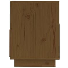 Greatstore TV skříňka medově hnědá 140 x 37 x 50 cm masivní borové dřevo