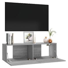 Greatstore TV skříňka šedá sonoma 100 x 30 x 30 cm kompozitní dřevo