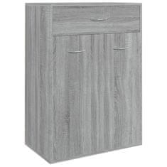 Greatstore Botník šedý sonoma 60 x 35 x 84 cm kompozitní dřevo