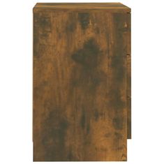 Greatstore Noční stolek kouřový dub 38 x 35 x 56 cm kompozitní dřevo