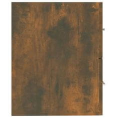 Greatstore Skříňka pod umyvadlo kouřový dub 60x38,5x48 cm kompozitní dřevo