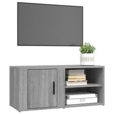 Greatstore TV skříňka šedá sonoma 80 x 31,5 x 36 cm kompozitní dřevo