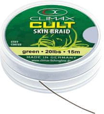 Climax šňůra 15m-SKIN Braid-Camou Green-20lbs/9,1kg/15m