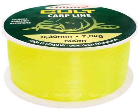 Climax silon CULT Carp Line 600m Fluo-žlutá 0,30mm