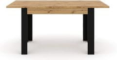 Homlando Rozkládací stůl NUKA H 120 cm do jídelny, obývací pokoj řemeslný dub