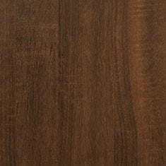 Greatstore Lavice s botníkem hnědý dub 65,5x32x57,5 cm kompozitní dřevo