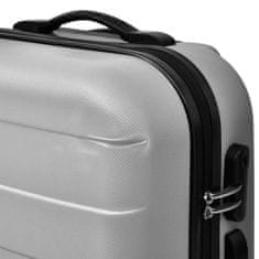 shumee Sada tří skořepinových kufrů na kolečkách, stříbrná