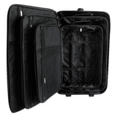 Greatstore Pětidílný set cestovních kufrů černý