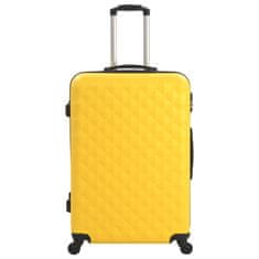 Greatstore Sada skořepinových kufrů na kolečkách 3 ks žlutá ABS