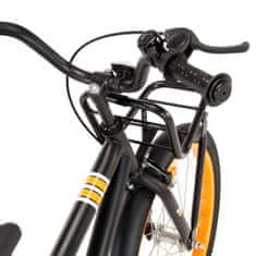 shumee Dětské kolo s předním nosičem 18'' černo-oranžové