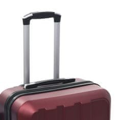 shumee Sada skořepinových kufrů na kolečkách 3 ks vínová ABS