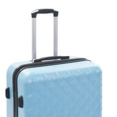 Greatstore Sada skořepinových kufrů na kolečkách 3 ks modrá ABS