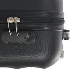 shumee Skořepinový kufr na kolečkách černý ABS