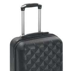 shumee Skořepinový kufr na kolečkách černý ABS