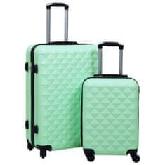shumee Sada skořepinových kufrů na kolečkách 2 ks mátová ABS