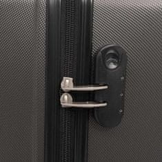 shumee Čtyřdílná sada skořepinových kufrů na kolečkách, antracitová