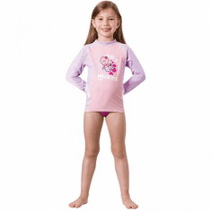 Mares Dětské lycrové triko RASHGUARD KID - GIRL růžová S (3/4 roky) dl. rukáv