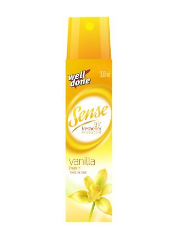 Well Done Sense Osvěžovač vzduchu Vanilla 300ml sprej Welldone [3 ks]