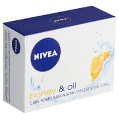 BEIERSDORF NIVEA tuhé mýdlo 100g Honey&Oil [3 ks]