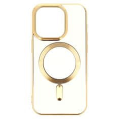 IZMAEL Stylové pouzdro Magsafe - Apple iPhone 11 - Bílá/Zlatá KP25482