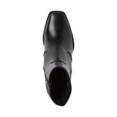Tamaris černé elegantní uzavřené kotníkové boty 36
