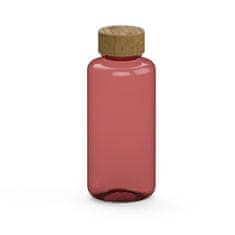 Elasto Láhev na pití "Natural" čirá-transparentní, 1,0 l, Transparentní červená