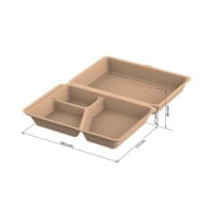 Elasto Obědový box "ToGo" XL, 3 díly, příjemná modrá