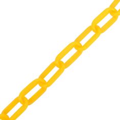 Greatstore Výstražný řetěz žlutý 100 m Ø 8 mm plast