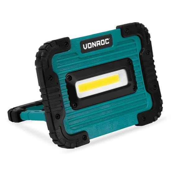 VONROC Dobíjecí pracovní světlo 4V - 10W - 1000 lumenů | Včetně nabíjecího kabelu USB